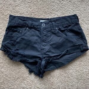 Bullhead Button Fly Slouchy Distressed Shorts Size 5